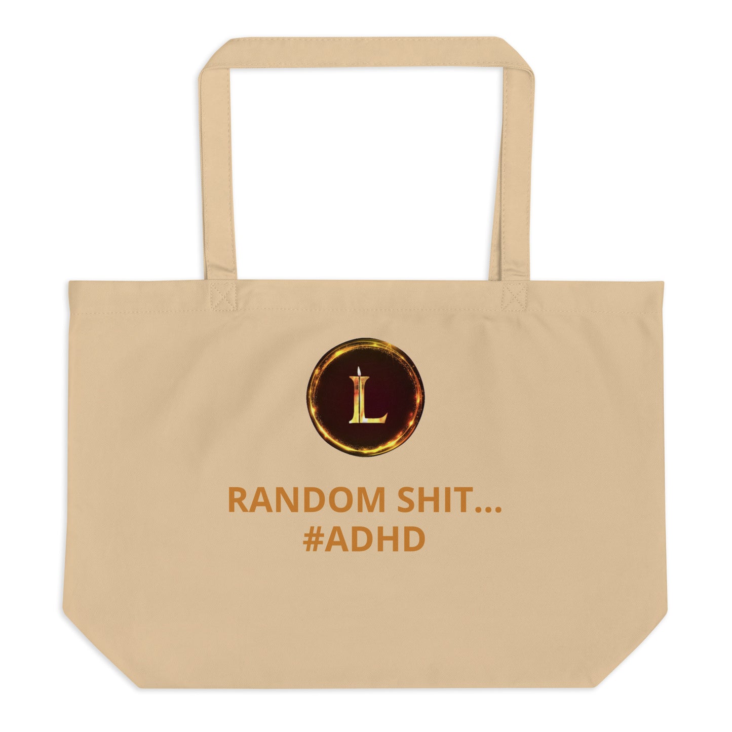 Large organic tote bag